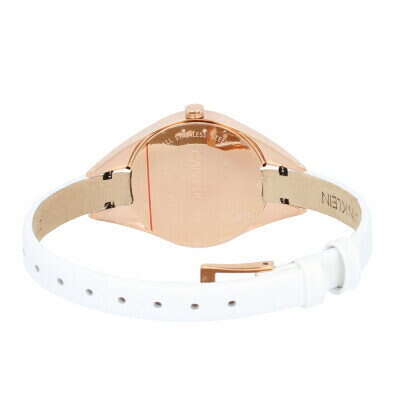 Calvin Klein Rebel White Grey Dial White Leather Strap Watch for Women - K8P236L6 Buy Now By Calvin Klein