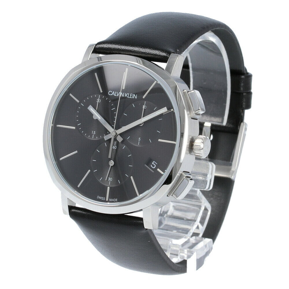 Calvin Klein Posh Black Dial Black Leather Strap Watch for Men - K8Q371C1 Buy Now By Calvin Klein