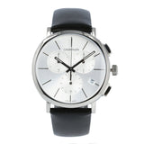 Calvin Klein Posh Silver Dial Black Leather Strap Watch for Men - K8Q371C6 Buy Now By Calvin Klein