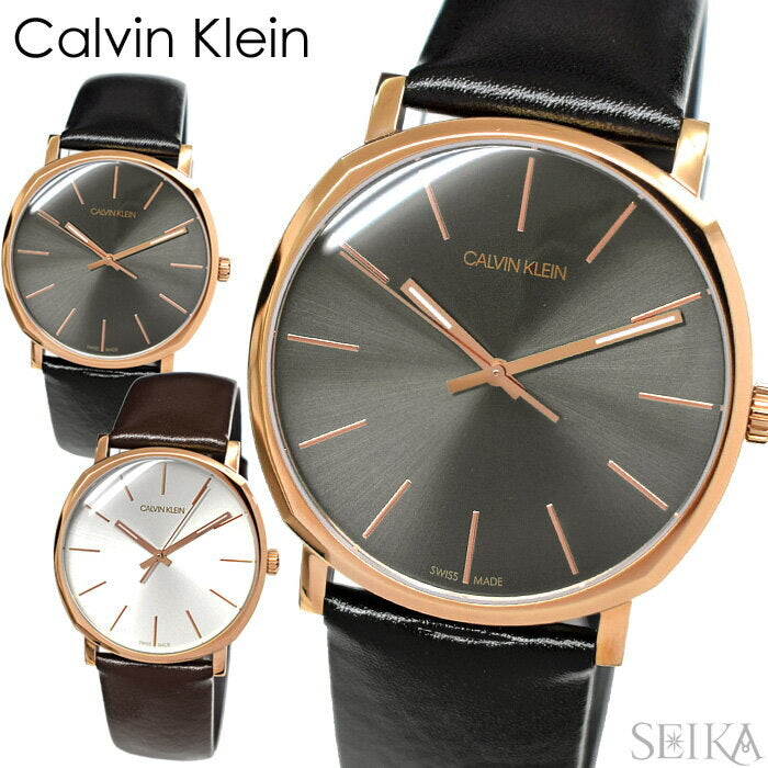Calvin Klein Posh Black Dial Black Leather Strap Watch for Men - K8Q316C3 Buy Now By Calvin Klein