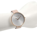Calvin Klein Full Moon Silver Dial Pink Leather Stap Watch for Women - K8Y236Z6 Buy Now By Calvin Klein