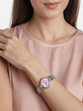 Fossil Virginia Pink Dial Silver Steel Strap Watch for Women - ES3504 Buy Now By Fossil
