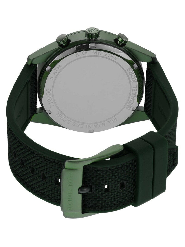 Michael Kors Accelerator Chronograph Green Dial Green Nylon Strap Watch for Men - MK9144 Buy Now By Michael Kors