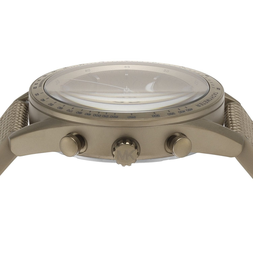 Michael Kors Warren Chronograph Beige Dial Beige Nylon Strap Watch for Men - MK9145 Buy Now By Michael Kors