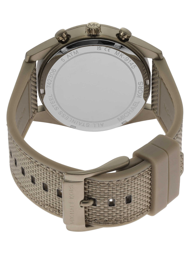 Michael Kors Warren Chronograph Beige Dial Beige Nylon Strap Watch for Men - MK9145 Buy Now By Michael Kors