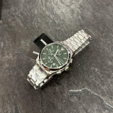 Emporio Armani Paolo Chronograph Green Dial Silver Steel Strap Watch For Men - AR11529 Buy Now By Emporio Armani