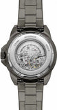 Fossil Bronson Automatic Skeleton Black Dial Grey Steel Strap Watch for Men - ME3218 Buy Now By Fossil
