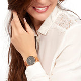 Daniel Wellington Classic Petite Durham Black Dial Brown Leather Strap Watch For Women - DW00100166 Buy Now By Daniel Wellington