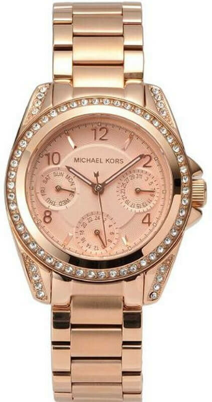 Michael Kors Blair Rose Gold Dial Rose Gold Steel Strap Watch for Women - MK5613 Buy Now By Michael Kors