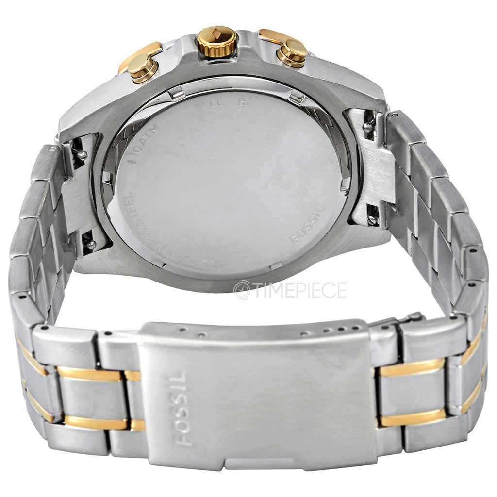 Fossil Garrett Analog Black Dial Two Tone Steel Strap Watch for Men - FS5771 Buy Now By Fossil