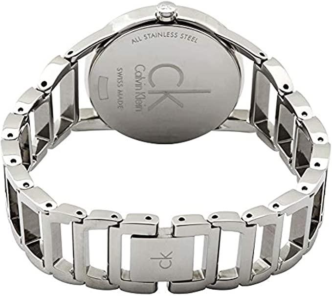Calvin Klein Stately Black Dial Silver Steel Strap Watch for Women - K3G2312S Buy Now By Calvin Klein