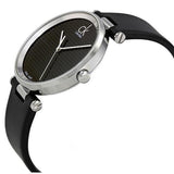 Calvin Klein Sight Black Dial Black Leather Strap Watch for Men - K1S21102 Buy Now By Calvin Klein