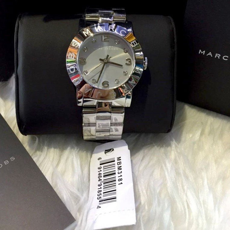 Marc Jacobs Amy Silver Dial Silver Steel Strap Watch for Women - MBM3181 Buy Now By Marc Jacobs