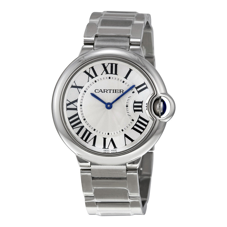 Cartier Ballon Bleu De Cartier Silver Dial Silver Steel Strap Watch for Women - W69011Z4 Buy Now By Cartier