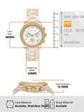 Michael Kors Runway Pavé Chronograph White Dial White Acetate Strap Watch for Women - MK7476 Buy Now By Michael Kors