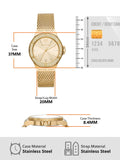 Michael Kors Lennox Three-Hand Gold Dial Gold Mesh Bracelet Watch For Women - MK7335 Buy Now By Michael Kors