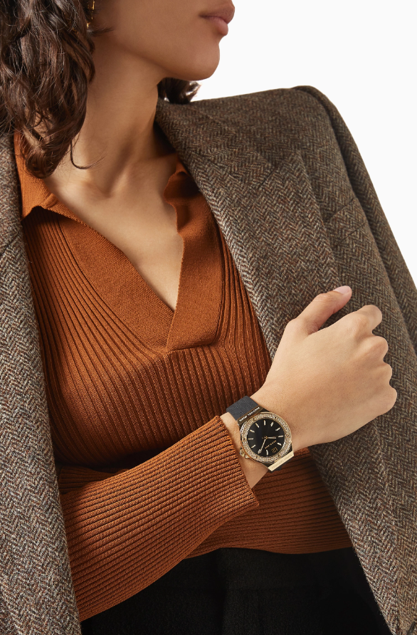 Michael Kors Mini Lennox Quartz Black Dial Black Silicone Strap Watch For Women - MK7281 Buy Now By Michael Kors