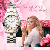 Tissot T Wave Mother of Pearl Dial Two Tone Steel Strap Watch For Women - T112.210.22.113.01 Buy Now By Tissot