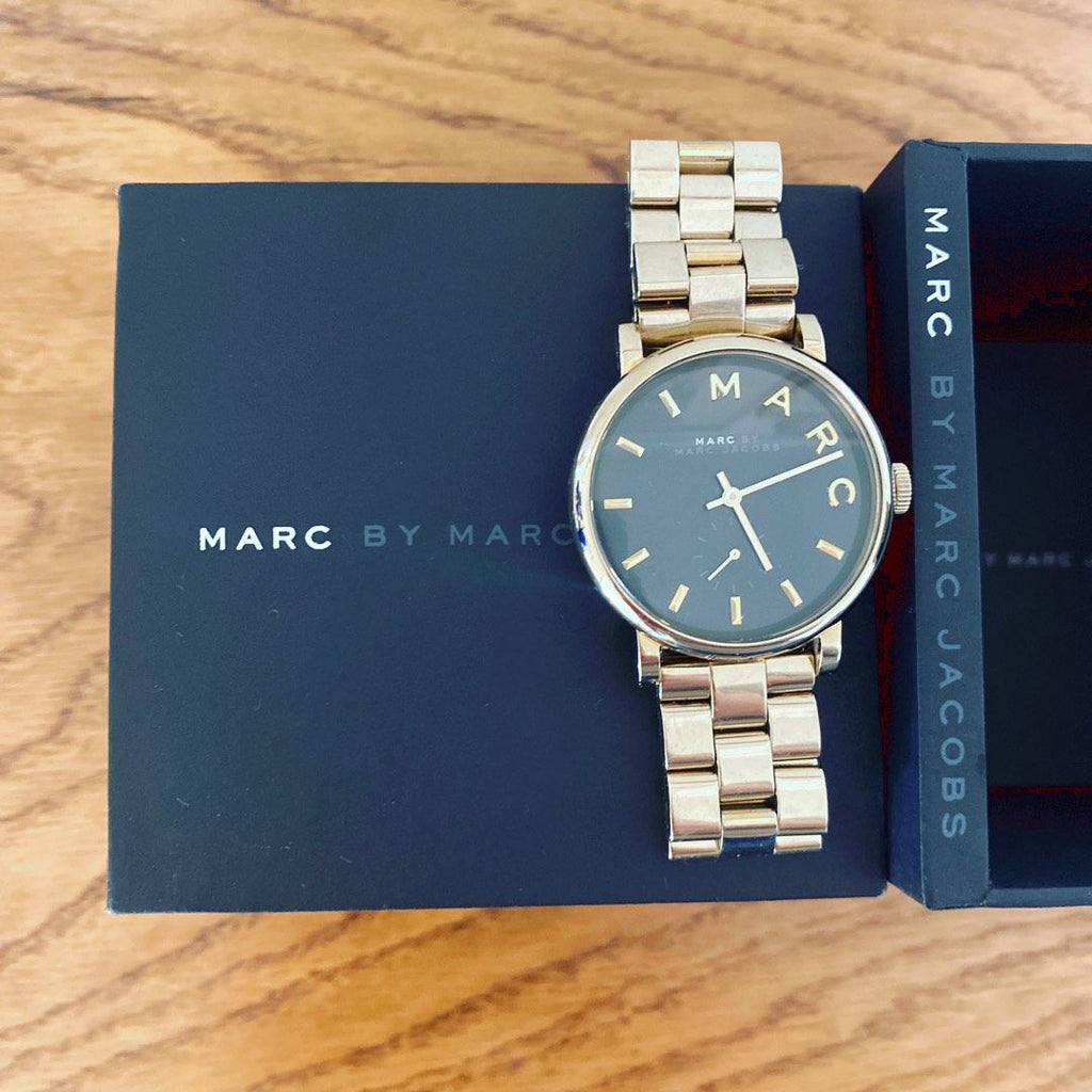 Marc Jacobs Baker Green Dial Gold Steel Strap Watch for Women - MBM3249 Buy Now By Marc Jacobs