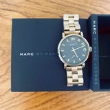 Marc Jacobs Baker Green Dial Gold Steel Strap Watch for Women - MBM3249 Buy Now By Marc Jacobs