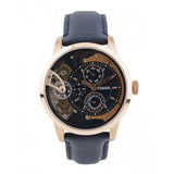 Fossil Townsman Twist Skeleton Blue Dial Blue Leather Strap Watch for Men - ME1138 Buy Now By Fossil
