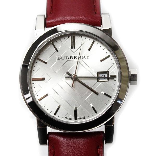 Burberry The City Silver Dial Red Leather Strap Watch for Women - BU9129 Buy Now By Burberry