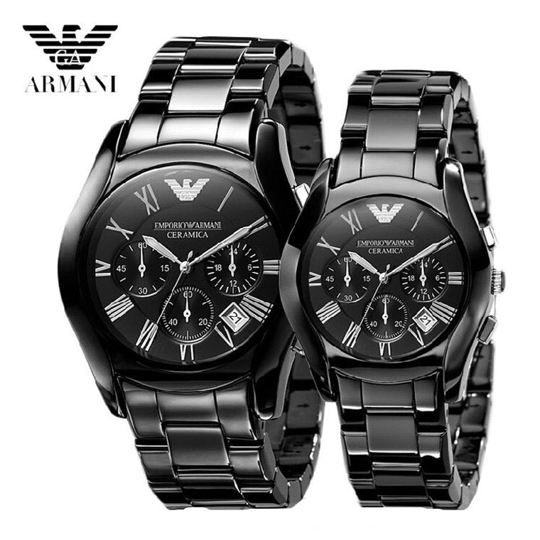 Emporio Armani Black Ceramic Dial Ceramic Strap Watch For Women - AR1401 Buy Now By Emporio Armani