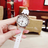 Guess Cosmo Diamonds Silver Dial White Rubber Strap Watch for Women - GW0034L2 Buy Now By Guess