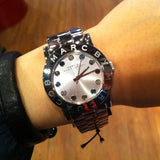 Marc Jacobs Amy White Dial Silver Steel Strap Watch for Women - MBM3140 Buy Now By Marc Jacobs