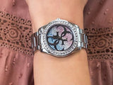 Guess G Twist Diamonds Silver Dial Silver Steel Strap Watch For Women - W1201L1 Buy Now By Guess