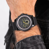 Armani Exchange Outerbanks Chronograph Black Dial Black Silicone Strap Watch For Men - AX1343 Buy Now By Armani Exchange