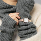 Daniel Wellington Quadro Studio White Dial Rose Gold Mesh Strap Watch For Women - DW00100517 Buy Now By Daniel Wellington