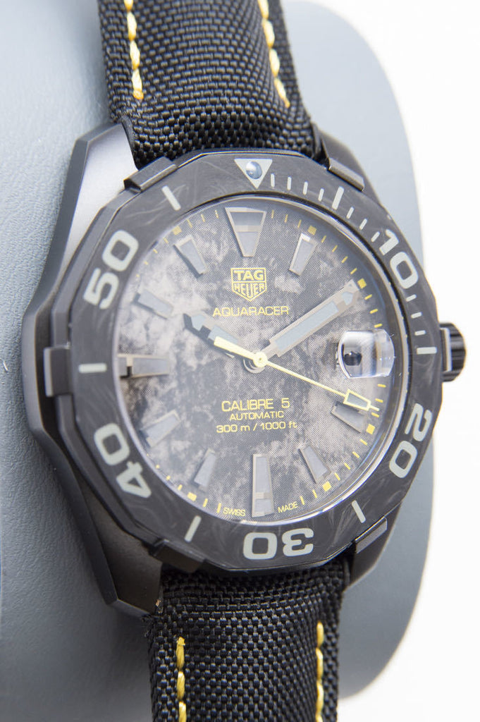 Tag Heuer Aquaracer Carbon Dial Watch for Men - WBD218B.FC6446