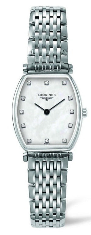 Longines La Grande Classique de Longines Tonneau White Dial Silver Steel Strap Watch for Women - L4.205.4.87.6 Buy Now By Longines
