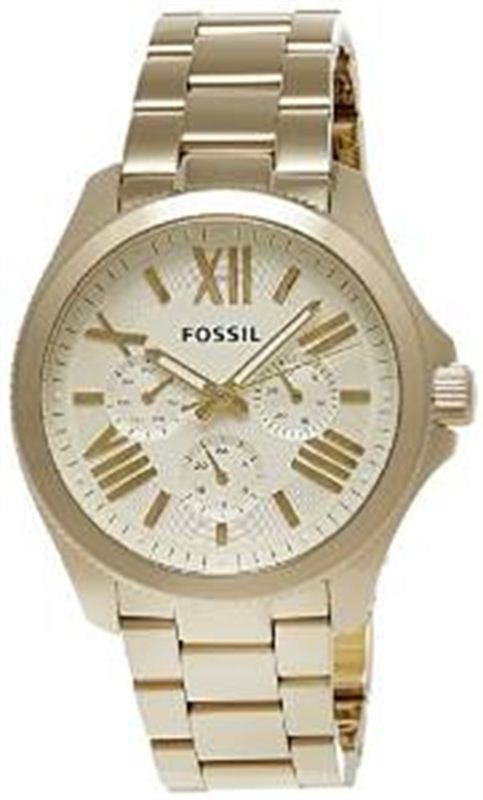 Fossil Cecile Multifunction Champagne Dial Gold Steel Strap Watch for Women - AM4510 Buy Now By Fossil