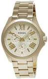 Fossil Cecile Multifunction Champagne Dial Gold Steel Strap Watch for Women - AM4510 Buy Now By Fossil