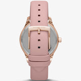 Michael Kors Layton Three-Hand White Dial Pink Leather Strap Watch for Women - MK2909 Buy Now By Michael Kors