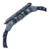 Guess Velocity Chronograph Blue Dial Blue Rubber Steel Strap Watch for Men - W0599G4 Buy Now By Guess