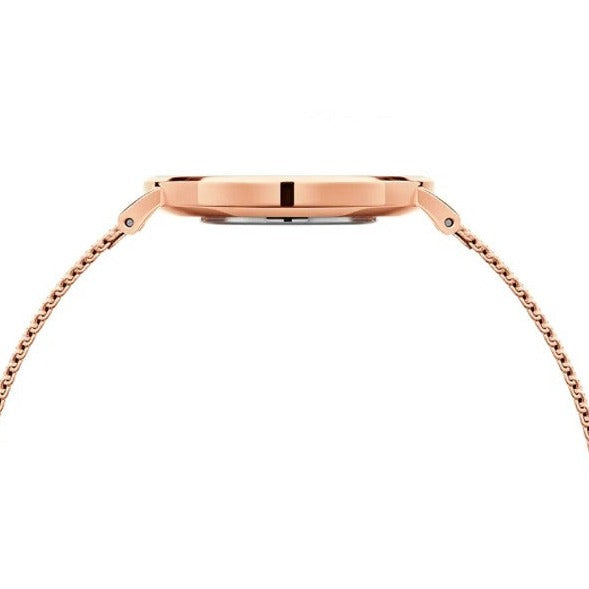 Daniel Wellington Petite Rose Gold Dial Rose Gold Mesh Bracelet Watch For Women - DW00100470 Buy Now By Daniel Wellington