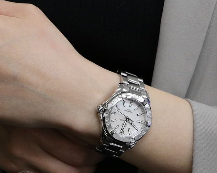 Tag Heuer Aquaracer Mother of Pearl Dial Silver Steel Strap Watch for Women - WBD131A.BA0748 Buy Now By Tag Heuer