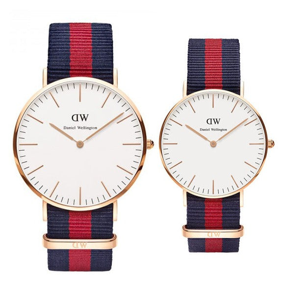 Daniel Wellington Classic Oxford White Dial Two Tone NATO Strap Watch For Women - DW00100029 Buy Now By Daniel Wellington