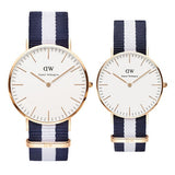 Daniel Wellington Classic Glasgow White Dial Two Tone NATO Strap Watch For Women - DW00100031 Buy Now By Daniel Wellington