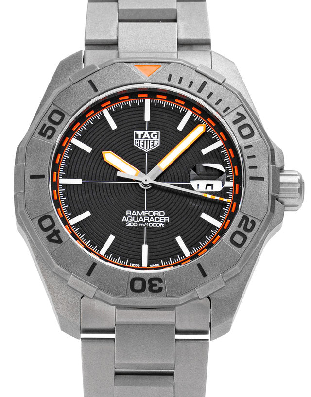 Tag Heuer Aquaracer Bamford Automatic Black Dial Grey Steel Strap Watch for Men - WAY208F.BF0638 Buy Now By Tag Heuer
