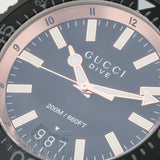 Gucci Dive Quartz Black Dial Black Steel Strap Watch For Men - YA136213 Buy Now By Gucci