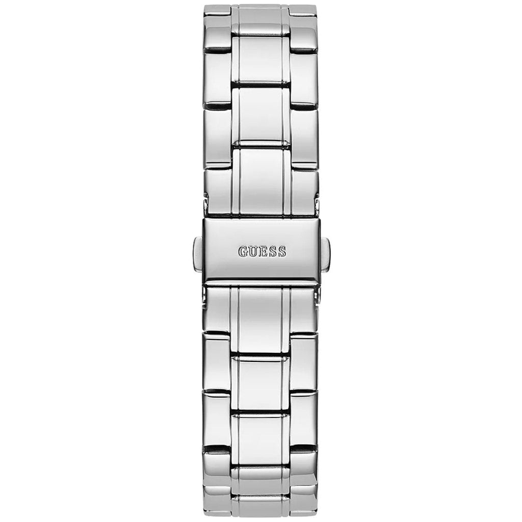 Guess Sparkler Diamonds Silver Dial Silver Steel Strap Watch for Women - GW0111L1 Buy Now By Guess