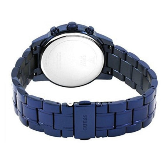 Guess F14 Chronograph Analog Blue Dial Blue Steel Strap Watch For Women - W0448L5 Buy Now By Guess