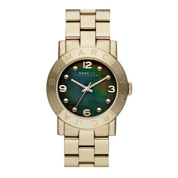 Marc Jacobs Amy Green Dial Gold Steel Strap Watch for Women - MBM8609 Buy Now By Marc Jacobs