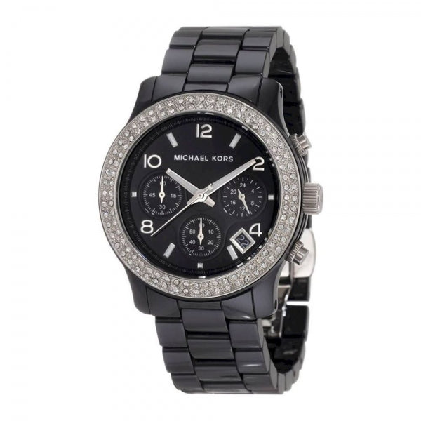 Michael Kors Runway Black Dial Black Steel Strap Watch for Women - MK5190 Buy Now By Michael Kors