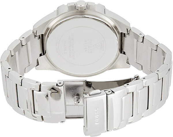 Guess Frontier Diamonds Silver Dial Silver Steel Strap Watch For Women - W1156L1 Buy Now By Guess