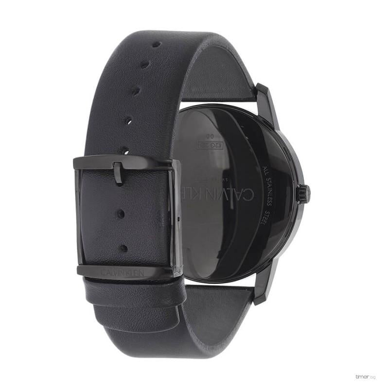 Calvin Klein City Quartz Black Dial Black Leather Strap Watch for Men - K2G2G4C1 Buy Now By Calvin Klein